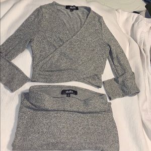 2 piece knit outfit